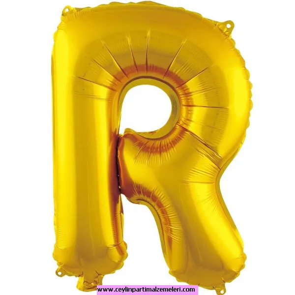 R Gold Folyo Balon